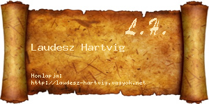 Laudesz Hartvig névjegykártya